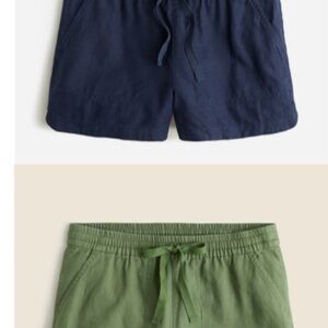 Bundle of Linen J Crew Seasider Shorts